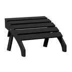 WestinTrends Dylan HDPE Outdoor Patio Adirondack Chairs with Ottomans (4-Piece Conversation Set)