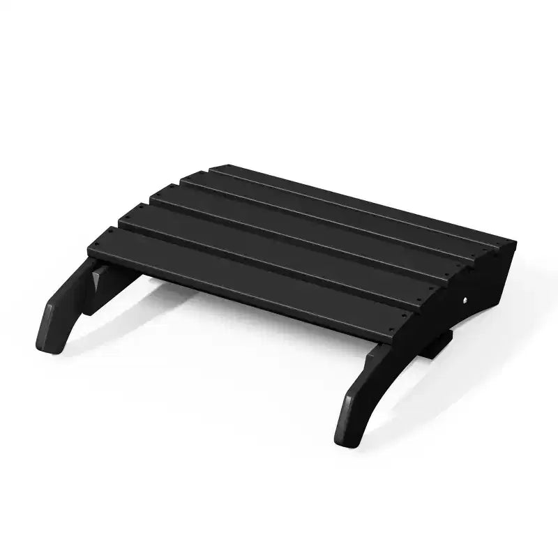 WestinTrends Dylan HDPE Outdoor Patio Adirondack Chairs with Ottomans (4-Piece Conversation Set)