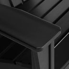 WestinTrends Dylan HDPE Outdoor Patio Adirondack Chairs with Ottomans (4-Piece Conversation Set)