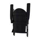 WestinTrends Tuscany HIPS Outdoor Patio Folding Adirondack Chairs with Ottomans (4-Piece Conversation Set)