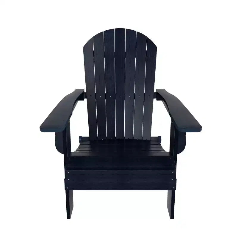 WestinTrends Tuscany HIPS Outdoor Patio Folding Adirondack Chairs with Ottomans (4-Piece Conversation Set)