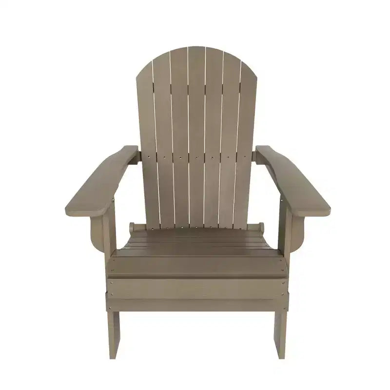 WestinTrends Tuscany HIPS Outdoor Patio Folding Adirondack Chairs with Ottomans (4-Piece Conversation Set)