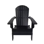 WestinTrends Tuscany HIPS - Set da conversazione da 5 pezzi per esterni con poltrone Adirondack pieghevoli, poggiapiedi e tavolino laterale