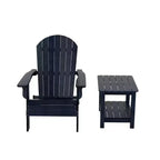WestinTrends Tuscany HIPS Sedia Pieghevole Adirondack da Esterno per Patio con Tavolino (Set da 2 Pezzi)