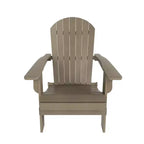 WestinTrends Tuscany HIPS Sedia Pieghevole Adirondack da Esterno per Patio con Tavolino (Set da 2 Pezzi)