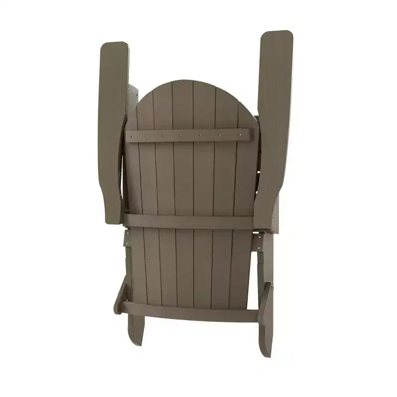 WestinTrends Tuscany HIPS Sedia Pieghevole Adirondack da Esterno per Patio con Tavolino (Set da 2 Pezzi)
