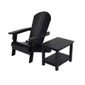 WestinTrends Tuscany HIPS Sedia Pieghevole Adirondack da Esterno per Patio con Tavolino (Set da 2 Pezzi)