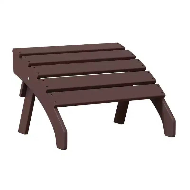 WestinTrends Dylan Sedia Adirondack da Esterno in HDPE con Pouf (Set da 2 Pezzi)