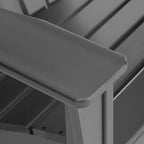 WestinTrends Dylan Sedia Adirondack da Esterno in HDPE con Pouf (Set da 2 Pezzi)