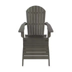 WestinTrends Tuscany Set Sdraio Pieghevole Adirondack da Esterno in HIPS con Poggiapiedi (Set 2 Pezzi)