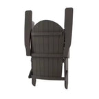 WestinTrends Tuscany Set Sdraio Pieghevole Adirondack da Esterno in HIPS con Poggiapiedi (Set 2 Pezzi)