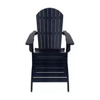 WestinTrends Tuscany Set Sdraio Pieghevole Adirondack da Esterno in HIPS con Poggiapiedi (Set 2 Pezzi)