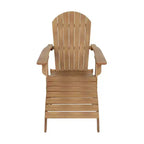 WestinTrends Tuscany Set Sdraio Pieghevole Adirondack da Esterno in HIPS con Poggiapiedi (Set 2 Pezzi)