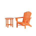 Sedia Adirondack da esterno WestinTrends Dylan in HDPE con tavolino (set da 2 pezzi)