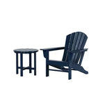 Sedia Adirondack da esterno WestinTrends Dylan in HDPE con tavolino (set da 2 pezzi)