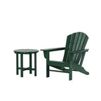 Sedia Adirondack da esterno WestinTrends Dylan in HDPE con tavolino (set da 2 pezzi)