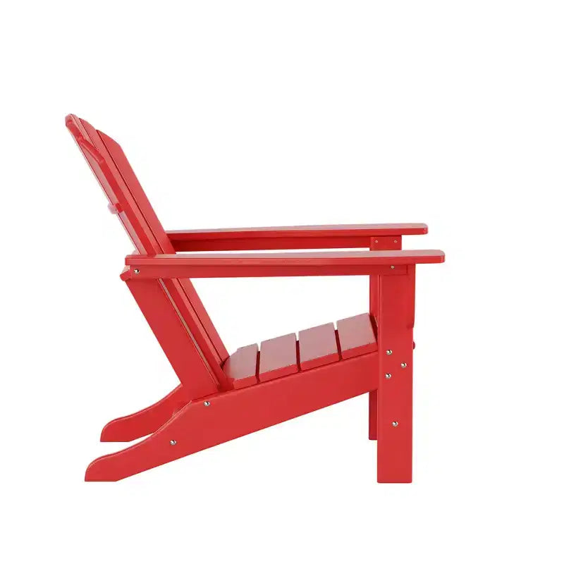 Sedia Adirondack da esterno WestinTrends Dylan in HDPE con tavolino (set da 2 pezzi)