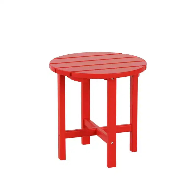 Sedia Adirondack da esterno WestinTrends Dylan in HDPE con tavolino (set da 2 pezzi)