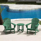 WestinTrends Dylan HDPE Outdoor Patio Adirondack Conversation Set (3-Piece)
