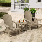 WestinTrends Tuscany HIPS - Set da conversazione pieghevole per patio esterno Adirondack (3 pezzi)