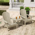 WestinTrends Tuscany HIPS - Set da conversazione pieghevole per patio esterno Adirondack (3 pezzi)