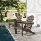 WestinTrends Dylan HDPE Outdoor Patio Adirondack Chair (Set of 2)