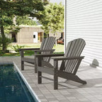 WestinTrends Dylan HDPE Outdoor Patio Adirondack Chair (Set of 2)