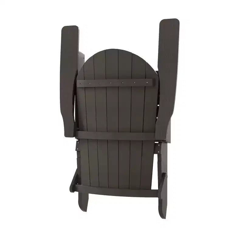 WestinTrends Toscana Sedia Adirondack Pieghevole da Esterno in HIPS con Poggiapiedi e Tavolino (3 Pezzi)