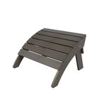 WestinTrends Toscana Sedia Adirondack Pieghevole da Esterno in HIPS con Poggiapiedi e Tavolino (3 Pezzi)