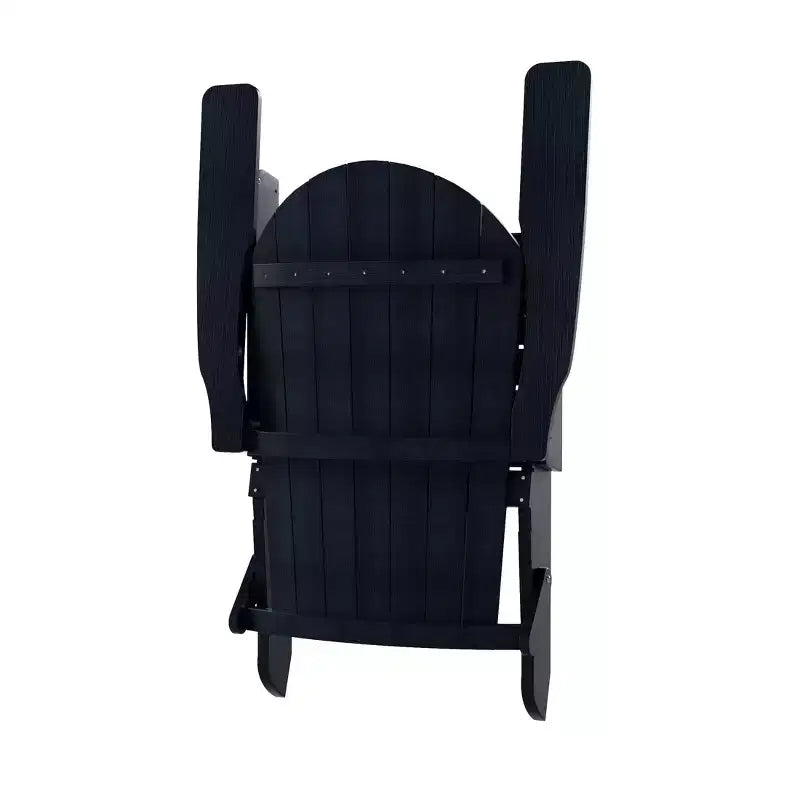 WestinTrends Toscana Sedia Adirondack Pieghevole da Esterno in HIPS con Poggiapiedi e Tavolino (3 Pezzi)