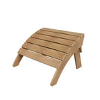 WestinTrends Toscana Sedia Adirondack Pieghevole da Esterno in HIPS con Poggiapiedi e Tavolino (3 Pezzi)