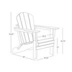 WestinTrends 4-Piece Outdoor Paio Adirondack Conversation Set