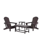 WestinTrends 4-Piece Outdoor Paio Adirondack Conversation Set
