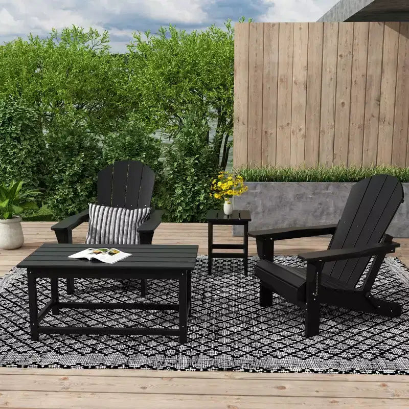 WestinTrends 4-Piece Outdoor Paio Adirondack Conversation Set