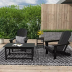 WestinTrends 4-Piece Outdoor Paio Adirondack Conversation Set