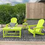 WestinTrends 4-Piece Outdoor Paio Adirondack Conversation Set