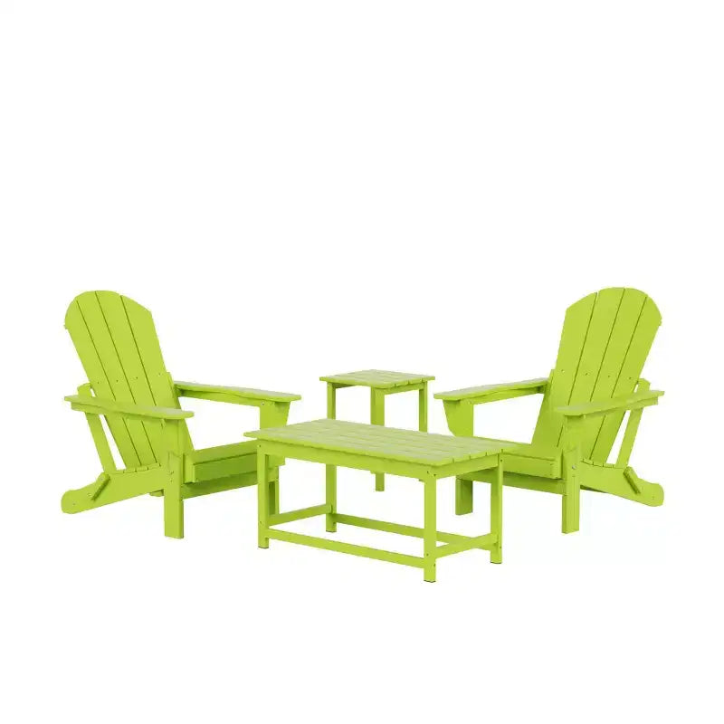 WestinTrends 4-Piece Outdoor Paio Adirondack Conversation Set