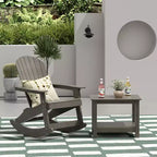 WestinTrends 2-Piece Outdoor Patio Adirondack Rocking Chair with Side Table Set