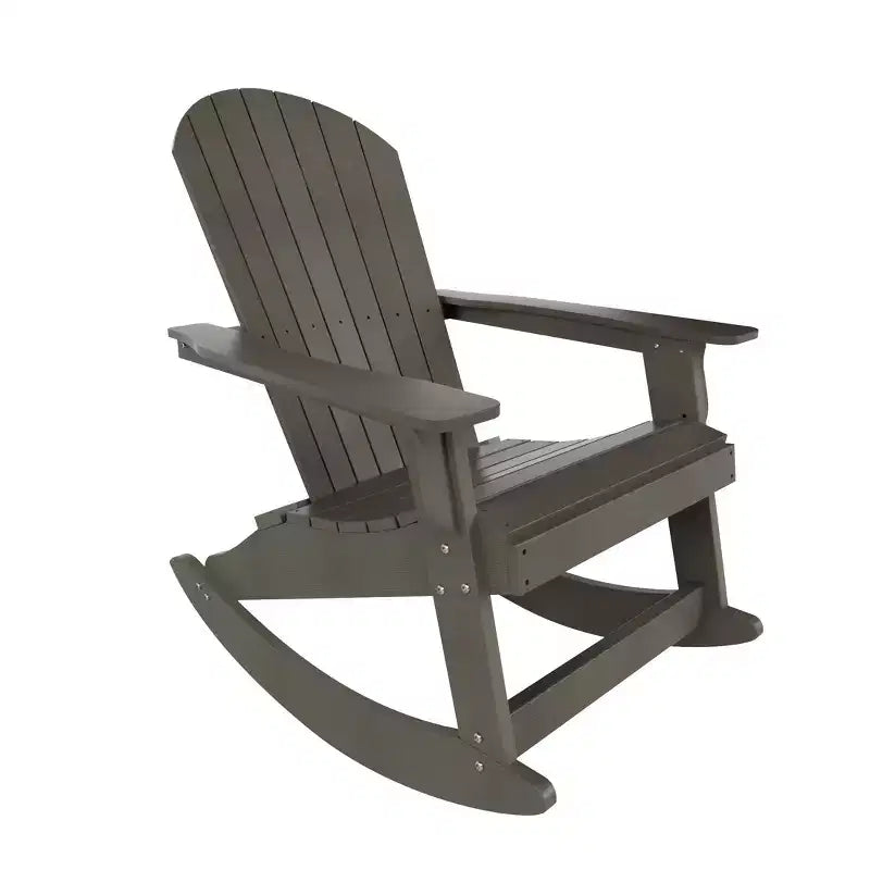 WestinTrends 2-Piece Outdoor Patio Adirondack Rocking Chair with Side Table Set