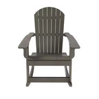 WestinTrends 2-Piece Outdoor Patio Adirondack Rocking Chair with Side Table Set