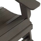 WestinTrends 2-Piece Outdoor Patio Adirondack Rocking Chair with Side Table Set