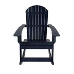 WestinTrends 2-Piece Outdoor Patio Adirondack Rocking Chair with Side Table Set