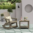 WestinTrends 2-Piece Outdoor Patio Adirondack Rocking Chair with Side Table Set