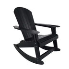 WestinTrends 2-Piece Outdoor Patio Adirondack Rocking Chair with Side Table Set
