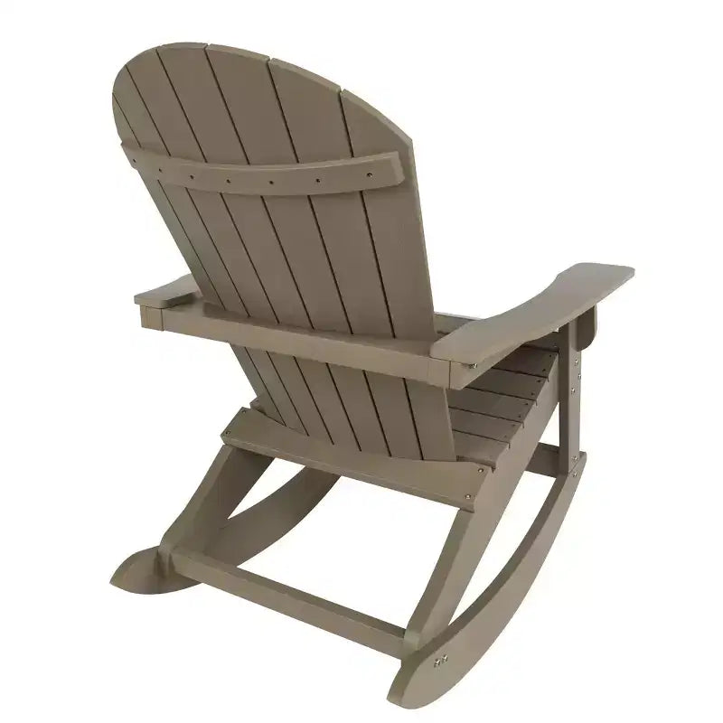 WestinTrends 2-Piece Outdoor Patio Adirondack Rocking Chair with Side Table Set