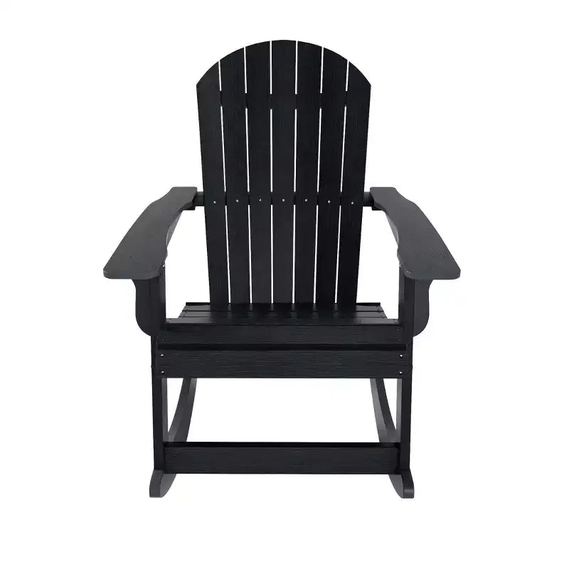 WestinTrends 2-Piece Outdoor Patio Adirondack Rocking Chair with Side Table Set