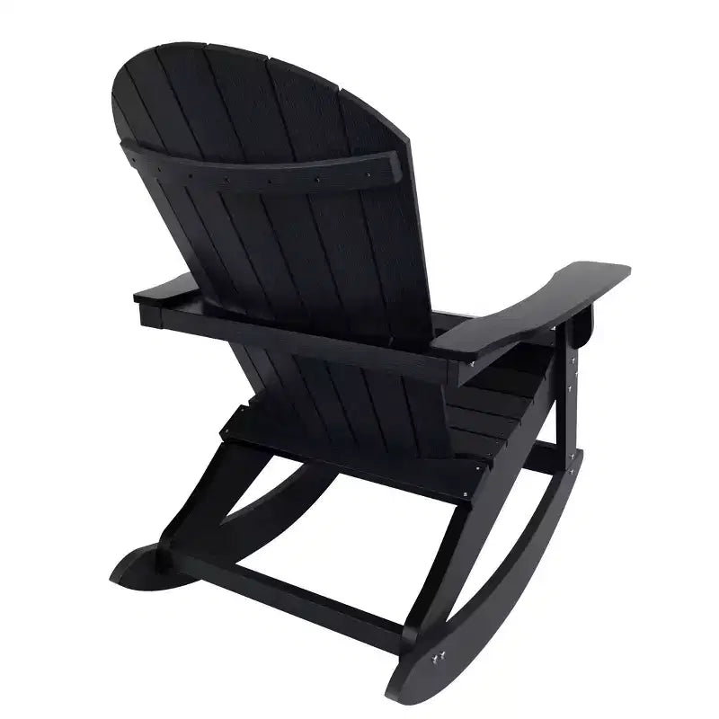 WestinTrends 2-Piece Outdoor Patio Adirondack Rocking Chair with Side Table Set