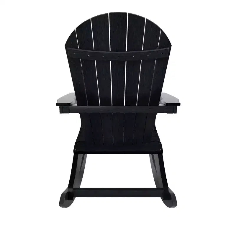 WestinTrends 2-Piece Outdoor Patio Adirondack Rocking Chair with Side Table Set