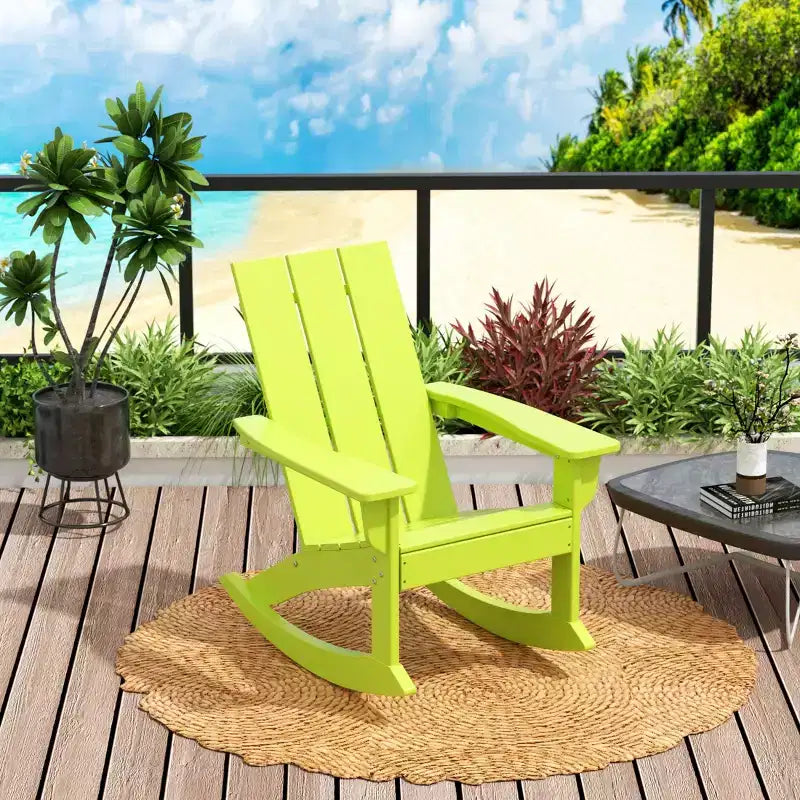 WestinTrends Modern Adirondack Outdoor Rocking Chair (Set of 2)