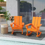 WestinTrends Modern Adirondack Outdoor Rocking Chair (Set of 2)